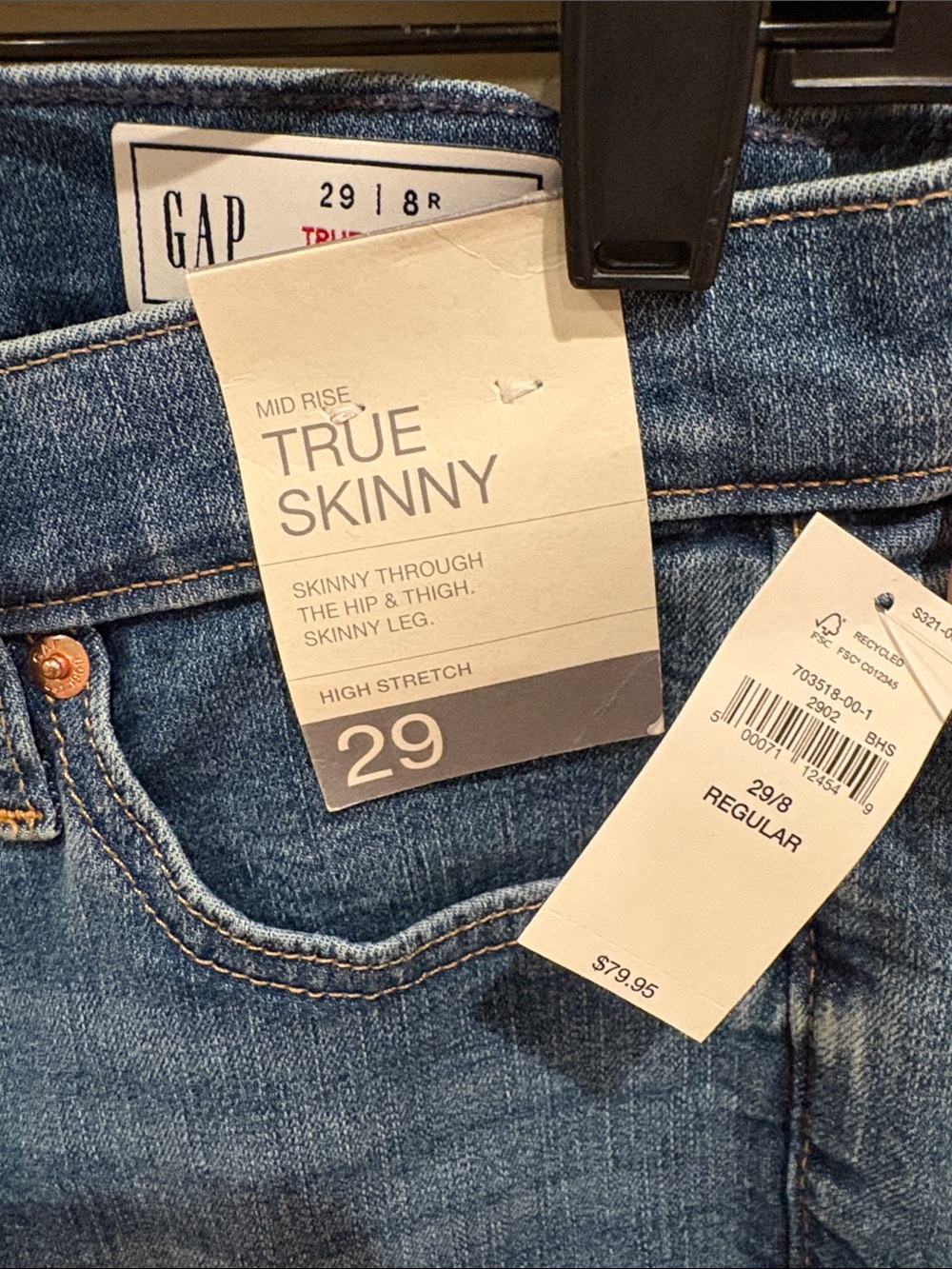 GAP True Skinny Mid Rise - Picture 2 of 3